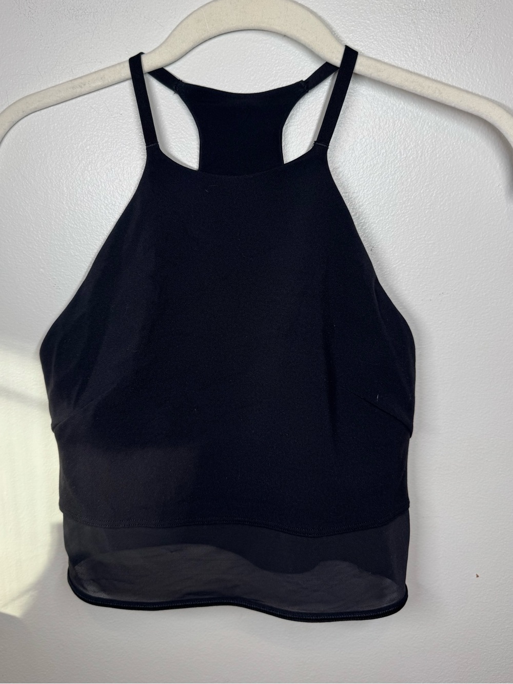 Lululemon Nulu High-Neck Mesh-Hem Tank Top *Light Support, B/C
Cup- Black